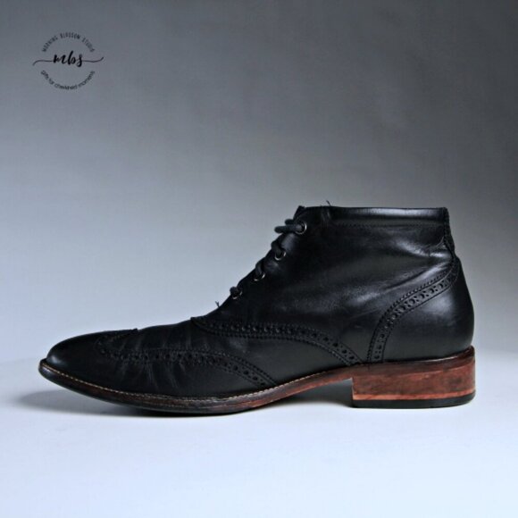 Cole Haan Liam Chukka II Leather Boots Black Men 11 - Picture 7 of 14
